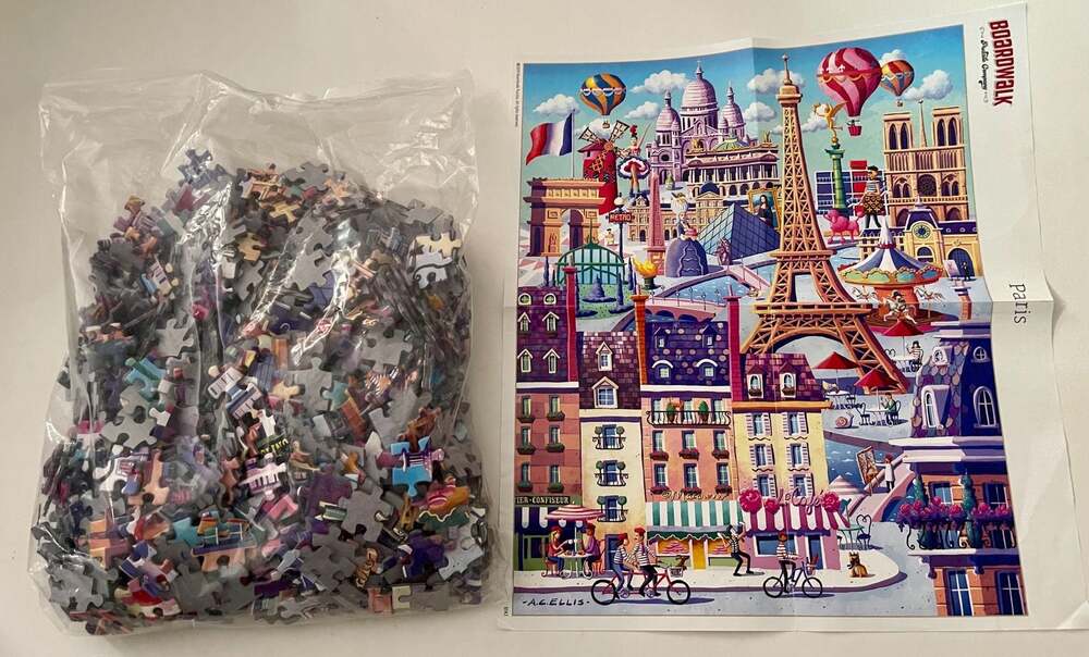 Boardwalk Puzzle Company Paris 1000 Piece Jigsaw Puzzle by A.C. Ellis